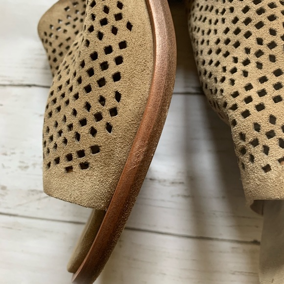 Rag and bone Wyatt heel sandal perforated suede - Picture 4 of 8